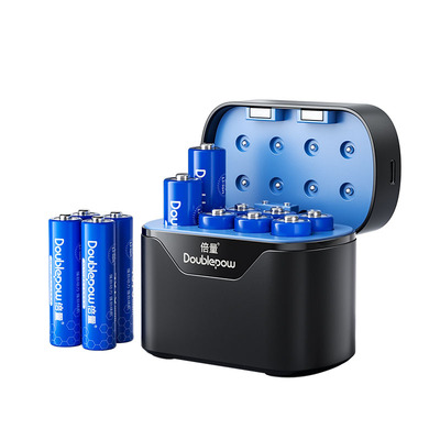 倍量可充镍氢/锂电池5号充电游戏手柄AA电子门锁称CCD相机闪光灯7七话筒玩具快充大容量五号充电仓恒压1.5v