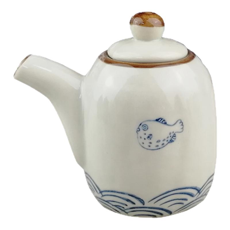 中式酱油壶醋壶日料寿司醋瓶酱醋壶家用饺子调料调味罐陶瓷酱油瓶