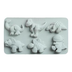 卡通恐龙造型硅胶蛋糕模食品级可蒸米糕点心慕斯奶酪饼干烘焙模具