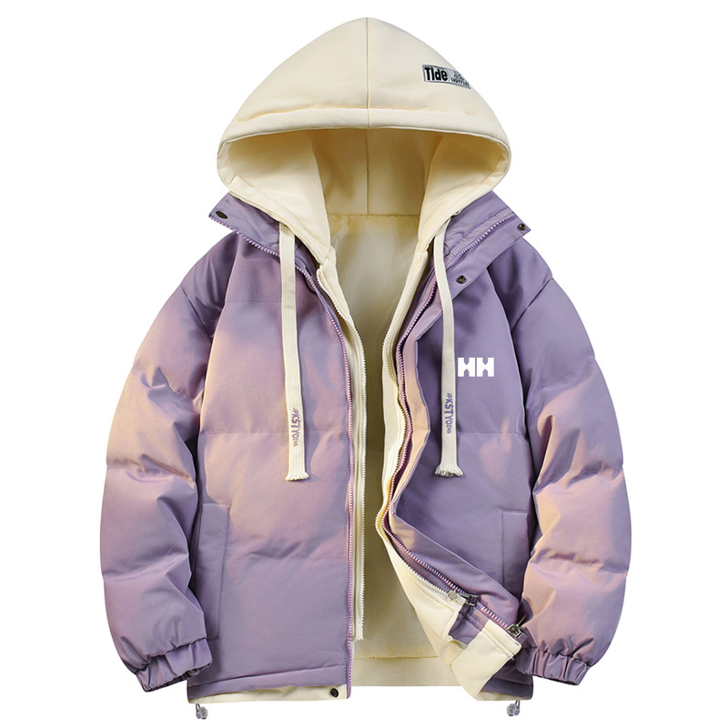 正品HH棉服女冬季2025新款加绒加厚棉衣保暖冬装连帽棉袄外套