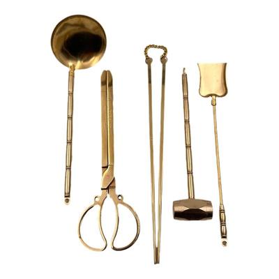 凡卉斋手工纯铜炭夹铜锤子炭勺