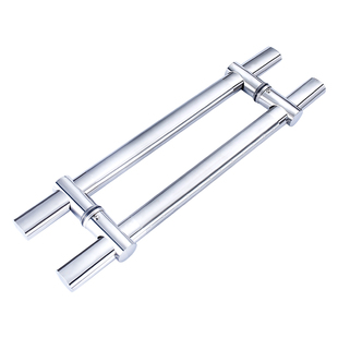 加厚钢化玻璃门把手玻璃门拉手扶手大门大拉手孔距可调不锈钢手把