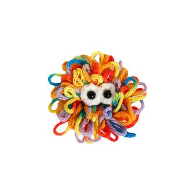 CROXX 洞洞鞋配饰手工毛线卡通怪兽鞋花装饰扣diy配件适配Crocs