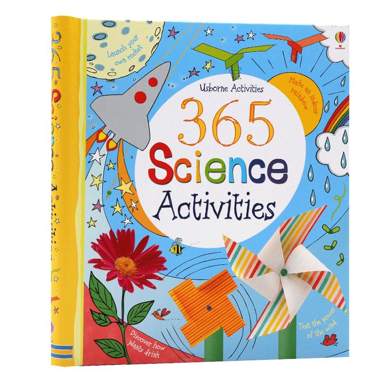 Usborne 365个科学创意 科学实验游戏活动册 365 Science Activities 英文原版绘本 儿童科普实验英语绘本亲子互动7-12岁 课外读物