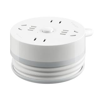 公牛可收缩插线板自由移动插板圆盘收纳电源线插座线盘电线伸缩盘