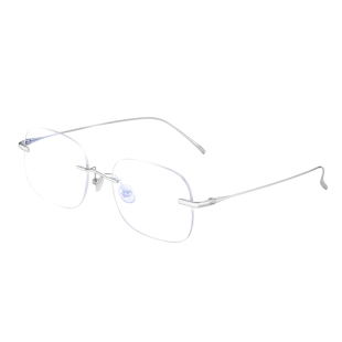 城中之城隆妮同款超轻纯钛无边框近视眼镜女可配度数高级感高启兰