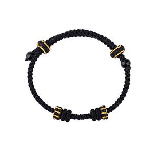 手工编织手绳半成品diy可穿珠手链绳吊坠金饰转运珠男女红绳黑绳