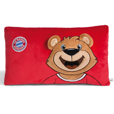 进口拜仁周边伯尼熊面起微绒长方形靠垫抱枕官方正品32369品德居