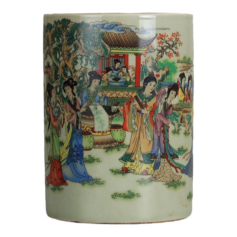 仿清同治瓷器收藏古玩景德镇陶瓷桌面摆件