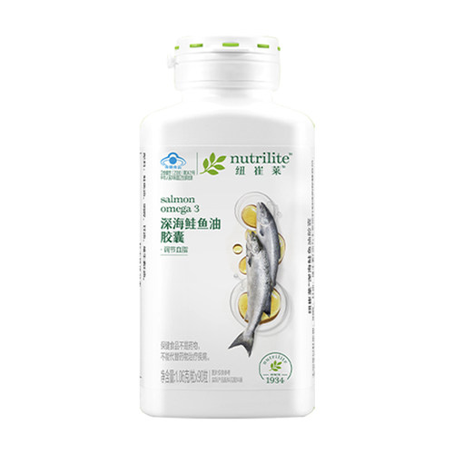 安利深海鱼油纽崔莱精萃鱼油软胶囊135粒DHA补充EPA成人中老年