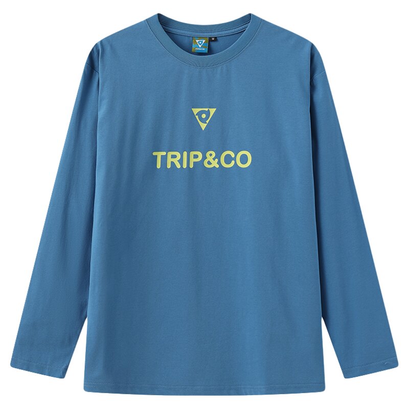 TRIP&CO奇湃刻纯色长袖T恤防晒速干亲肤百搭小宽领设计sorona面料