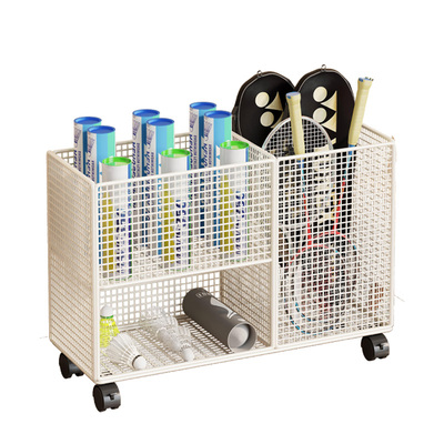 羽毛球拍收纳架带轮可移动家用大