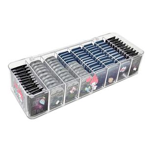 日抛美瞳收纳盒子多副大容量桌面抽屉多格隐形眼镜透明亚克力防尘