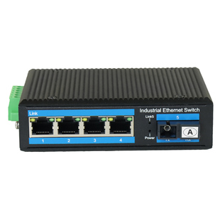 拓轩工业级百兆1光1电2电4电光纤交换机单模单纤8口POE供电交换机导轨式光转电转换器SFP插口收发器