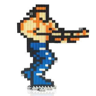 魂斗罗手办周边创意拼搭摆件像素比尔雷泽兰斯比恩男生礼物个性