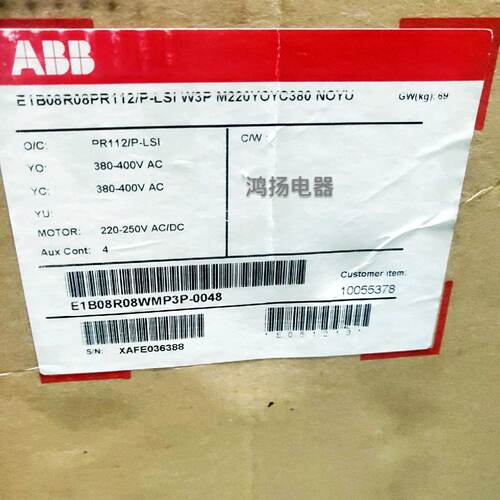 议价ABB SACE E1B 08 E1B08R PR112/PLSI W3P