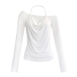 fragileheart易碎商店· 静水低徊纯欲风百搭亲肤T恤挂脖打底上衣