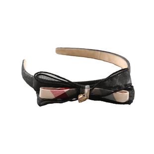 IVY HOUSE常春藤儿童装女童发饰春夏新款 经典洋气格子蝴蝶结发箍