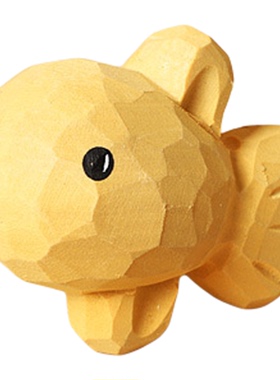 木雕可爱治愈桌面摆件