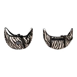 GAGA EQUIPMENT早春新款斑马纹新月包 饺子包斜挎包单肩包