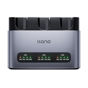 绿巨能DMW-BLK22相机电池充电器30W轻铝快充底座三口CM3适用松下DC-S5M2 S5 S9 GH6 GH5M2 LUMIX S5充电器