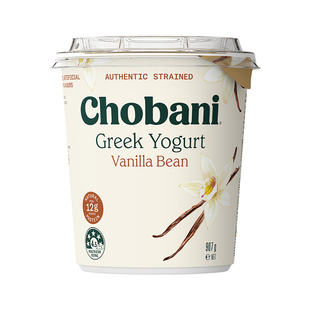 Chobani澳洲进口低温希腊高蛋白酸奶浓稠酸奶大桶装907g 醇倍尼