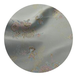 清仓唯美浮雕提花银杏玫瑰万花面料马甲新中式外套装饰包服装布料