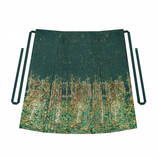 苍梧织造司原创明制汉服玄序长干寺毛织纱线外套妆花织金马面裙女