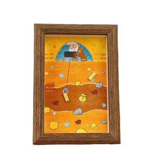 黄金矿工相框diy画框6寸7摆件摆台创意手工生日礼物装饰淘金收纳