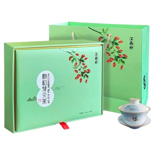 宁夏枸杞芽尖茶独立罐装新鲜2025新茶江南好枸杞芽尖茶礼盒120克