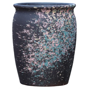 大口径多肉花盆陶瓷清仓特价大号家用大花蕙兰花盆发财树透气陶罐