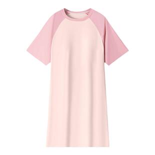 内茵带胸垫睡裙女2026新款夏季冰丝凉感可外穿家居服中长款睡衣