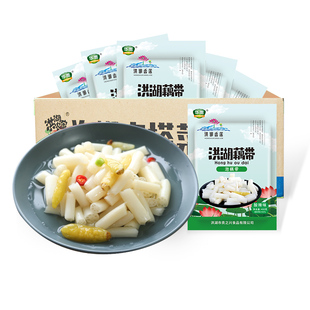 洪湖香莲泡藕带400g*20袋整箱商用泡椒即食酸辣下饭泡菜湖北特产