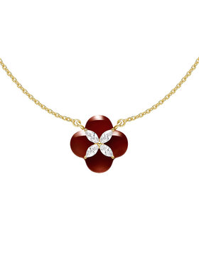 【自营】HEFANG Jewelry/何方珠宝柿柿如意耳环项链 奢华时尚