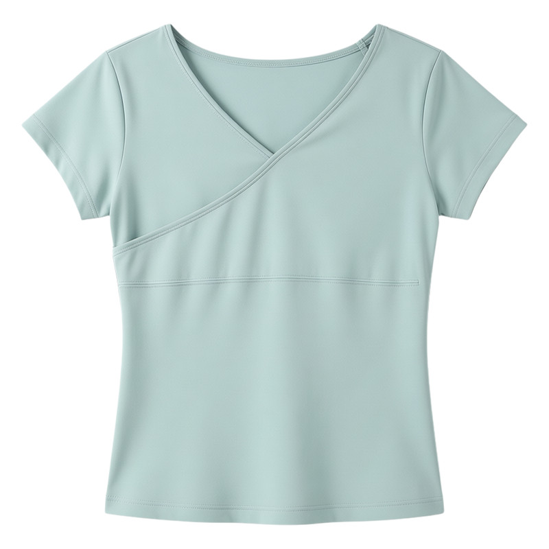 芭蕾舞服女舞蹈服套装日常可穿V领短袖上衣+宽松长裤现代舞练功服