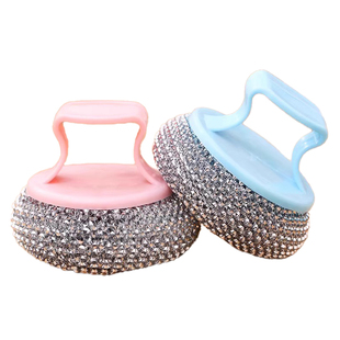 厨房专用钢丝球手柄不锈钢大号铁丝刷锅神器家用洗碗不掉丝清洁球