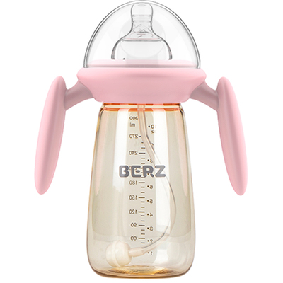 贝氏PPSU吸管耐摔婴儿奶瓶300ml