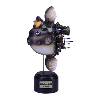 末那末匠|镰田光司《Chick & Flying sunfish》翻车鱼艺术雕像