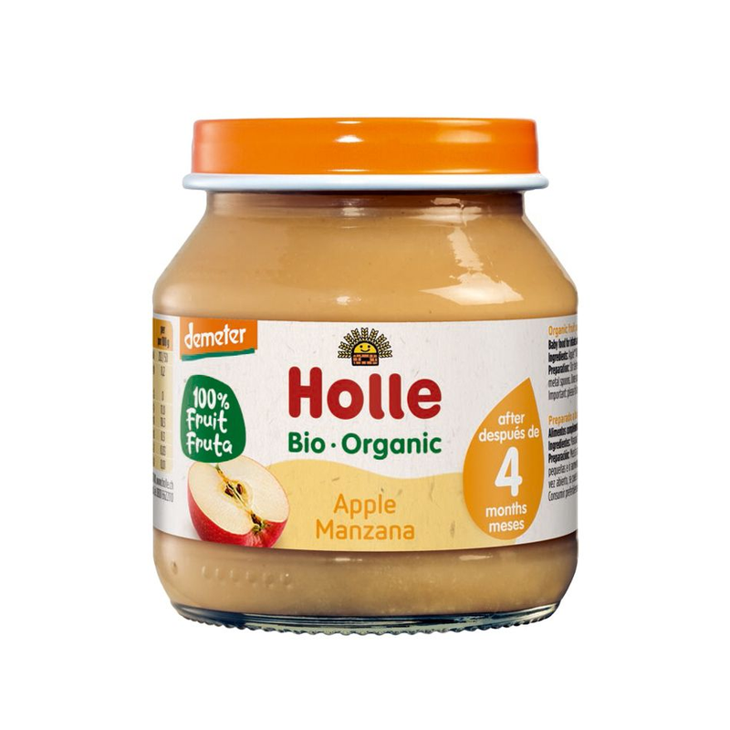 Holle 香港进口有机纯苹果蓉富含纤维减少宝宝混合搭配助消化125g