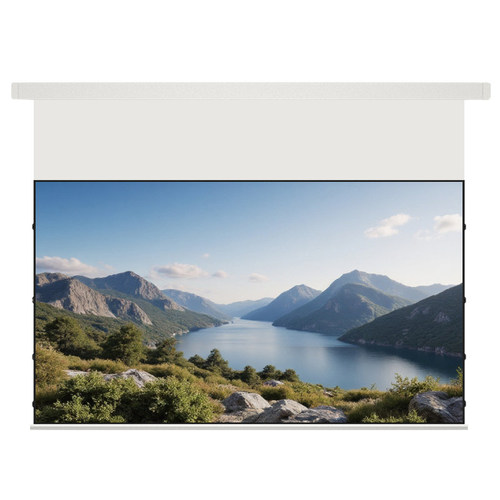 【新品】坚果电动悬浮光子拉线抗光家用投影幕布嵌入式超高清3D/8K壁挂自动100寸120寸升降投影仪天花隐藏式