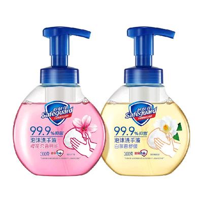 舒肤佳樱花白茶泡沫抑菌洗手液