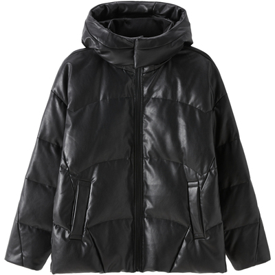 RS流石男装高级感个性PU皮羽绒衣