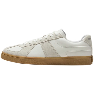 李宁云川|德训鞋女鞋秋季新款经典复古T头鞋薄底低帮板鞋运动鞋子