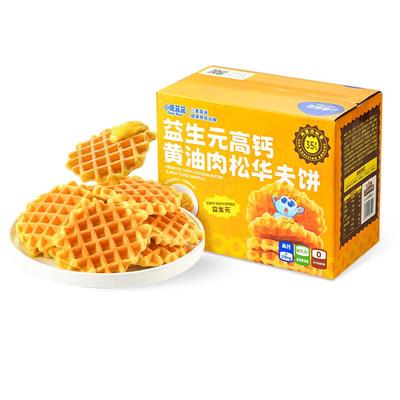 小鹿蓝蓝高钙黄油肉松华夫饼
