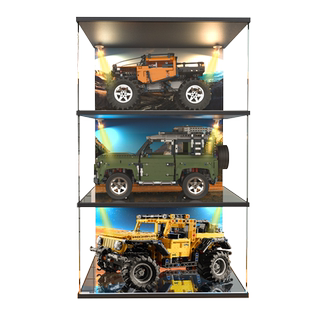 适用乐高展示盒42099路虎42122牧马人42110遥控越野车积木防尘罩