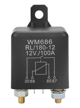 WM686启动继电器12V/24V100A大电流总电源开关开常继电器WN180