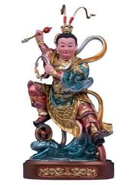 树脂家用桌面双轮太子哪吒摆件