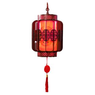 2026新款实木宫灯装饰红灯笼走马灯中式新年别墅大门乔迁庭院挂饰