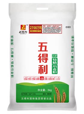 五得利面粉五星特精5kg小麦粉