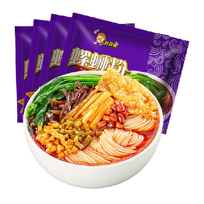好欢螺原味速食螺蛳粉300g×4袋
